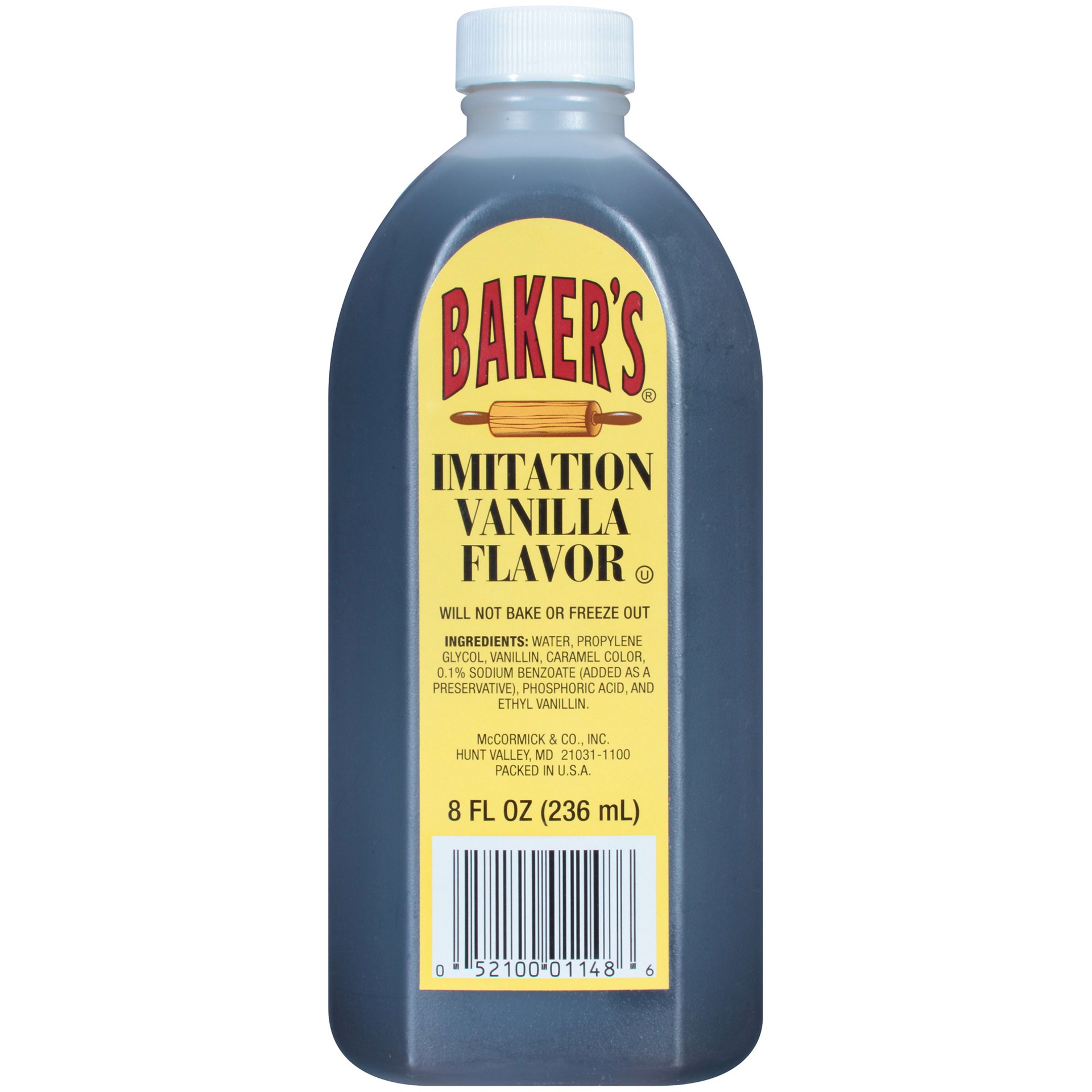 slide 1 of 5, Baker's Imitation Vanilla Flavor, 8 fl oz, 8 fl oz