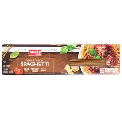 Weis Quality 100% Whole Wheat Macaroni Product, Spaghetti