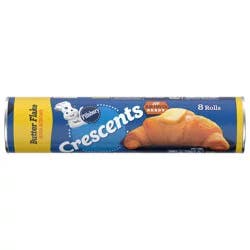 Pillsbury Crescent Rolls, Butter Flake Refrigerated Canned Pastry Dough, 8 Rolls, 8 oz