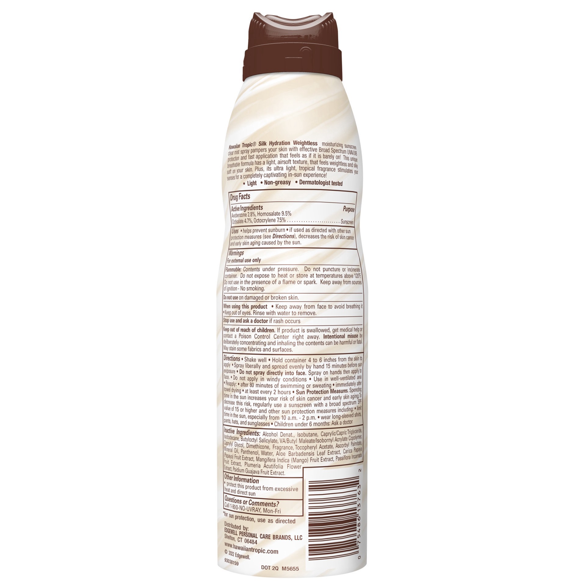 slide 12 of 24, Hawaiian Tropic Broad Spectrum SPF 70 Weightless Hydration Sunscreen Clear Spray 6 oz, 6 oz