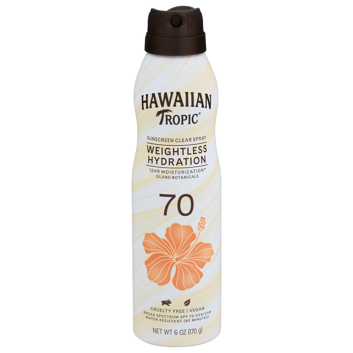 Hawaiian Tropic Weightless Hydration Sunscreen Clear Spray SPF 70 6 oz Shipt