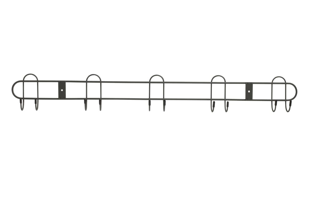 slide 1 of 1, Spectrum Wall Mount 10-Hook All-Purpose Rack - Industrial Gray, 1 ct