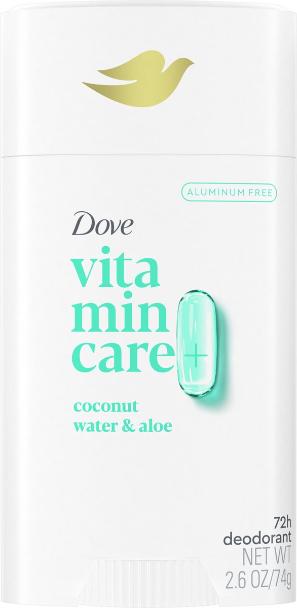 slide 11 of 13, Dove Vitamin Care+ Coconut Water & Aloe Deodorant 2.6 oz, 2.6 oz