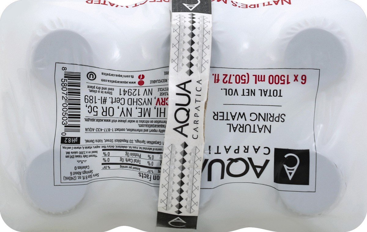 slide 8 of 8, AQUA Carpatica Spring Water - 6 ct, 304.32