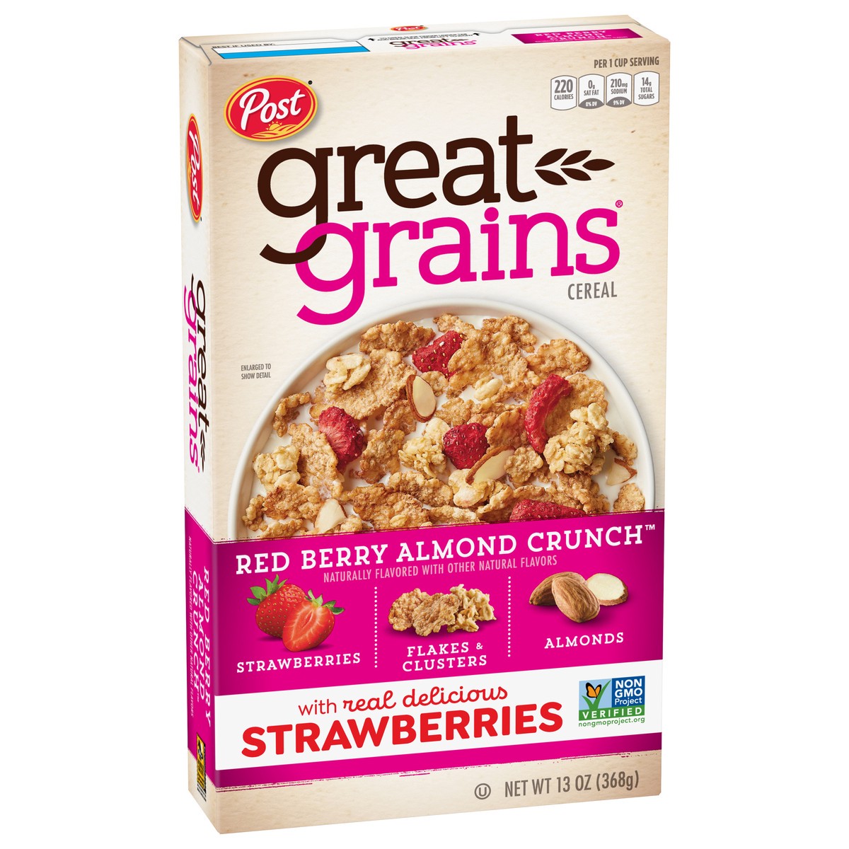 slide 2 of 9, Great Grains Post Red Berry Great Grains Cereal, 13 oz