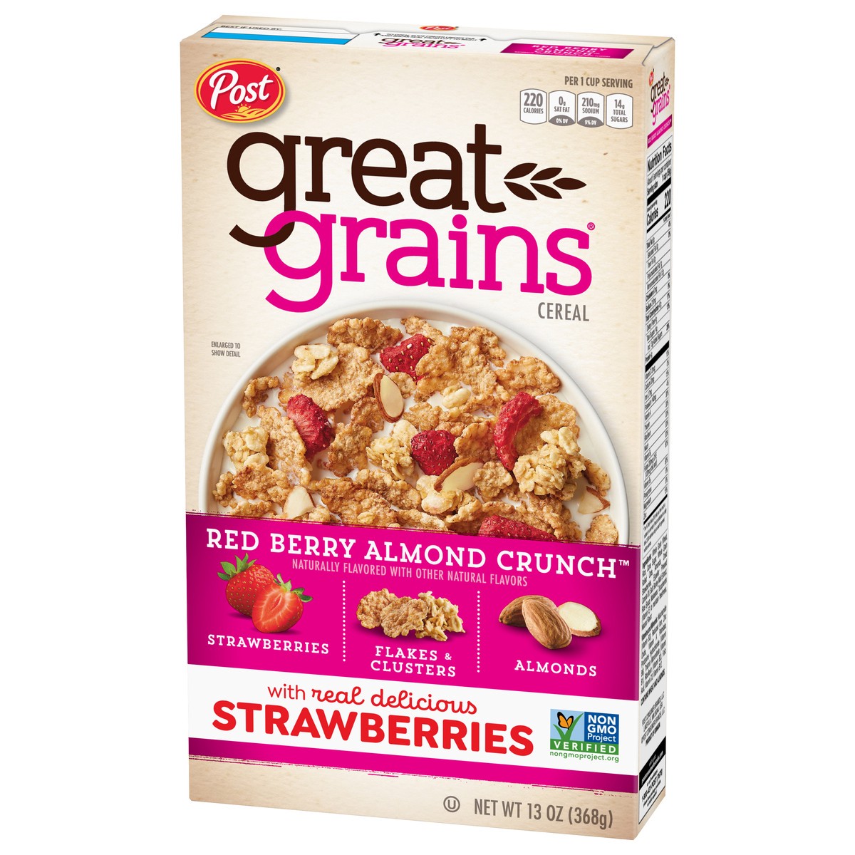 slide 3 of 9, Great Grains Post Red Berry Great Grains Cereal, 13 oz