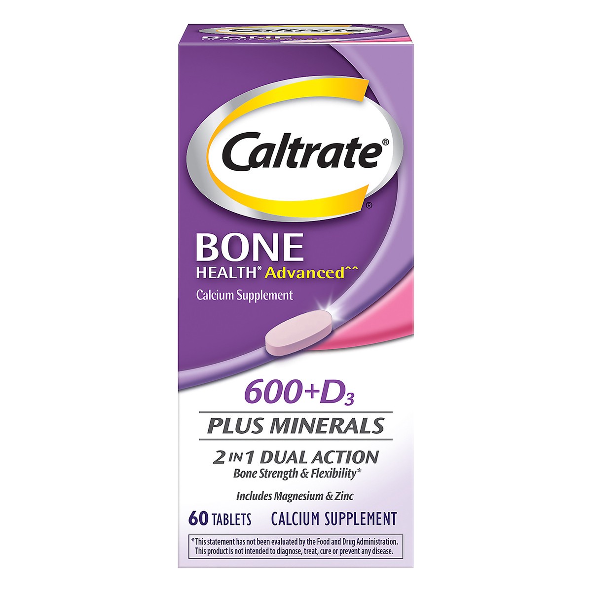 slide 1 of 11, Caltrate Tablets 600+D3 Plus Minerals Bone Health 60 ea, 60 ct