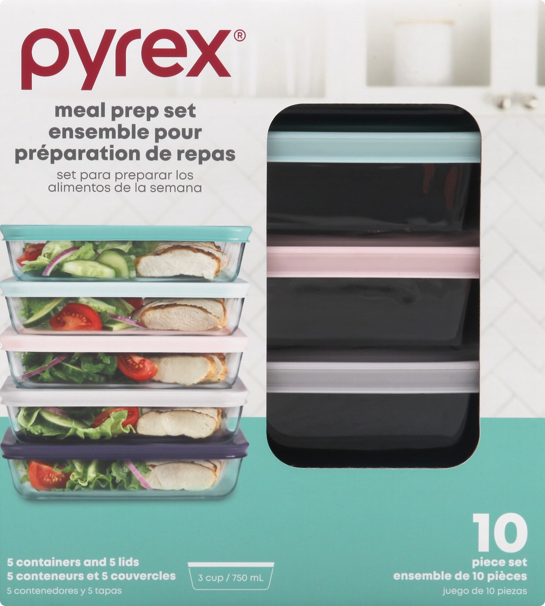 slide 1 of 9, Pyrex Meal Prep Set 1 ea, 1 ct
