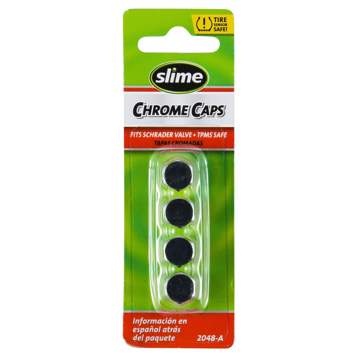 slide 1 of 5, Slime Valve Caps, Chrome, 4 ct