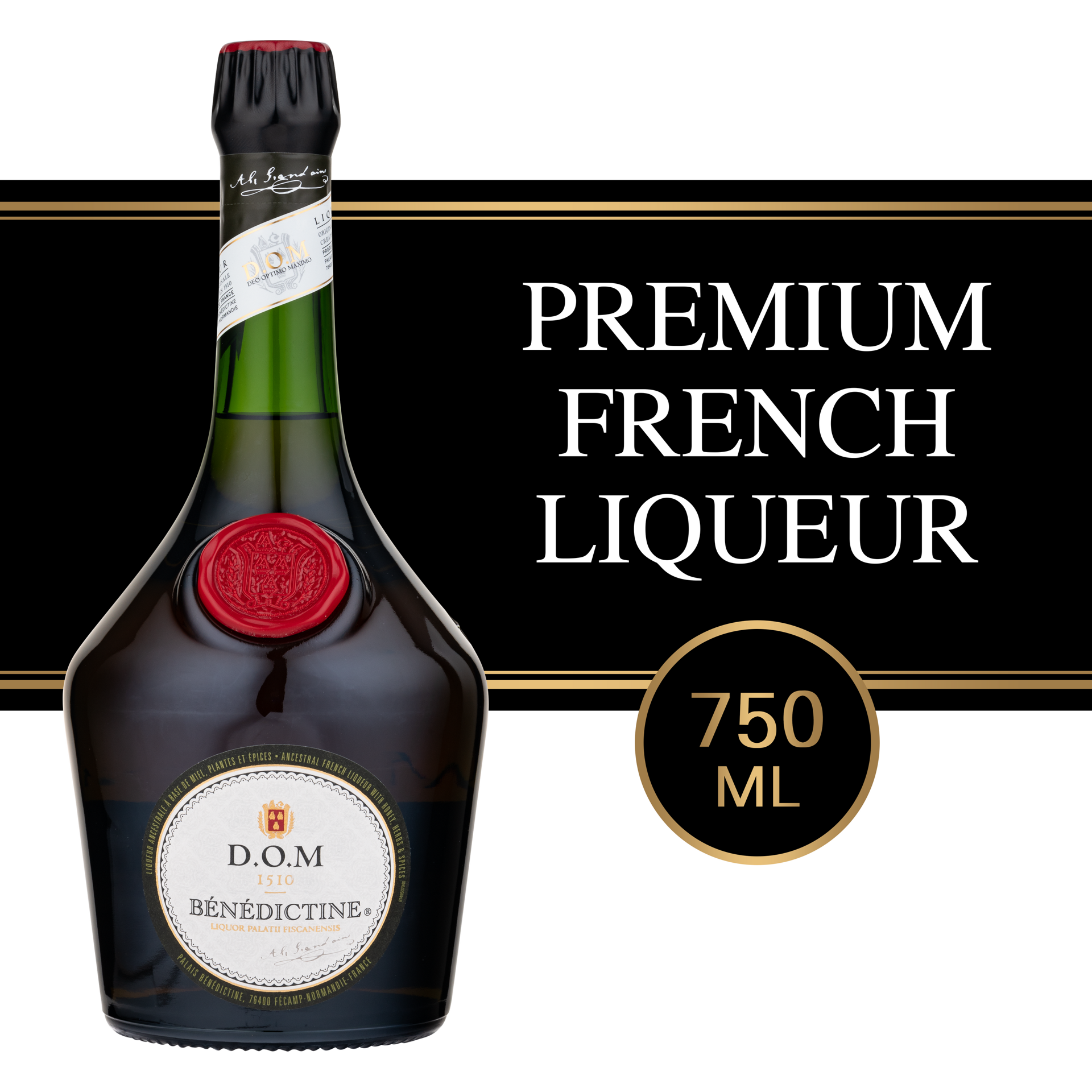 slide 1 of 1, Bénédictine Benedictine D.O.M. French Liqueur 40% 75Cl/750Ml, 750 ml