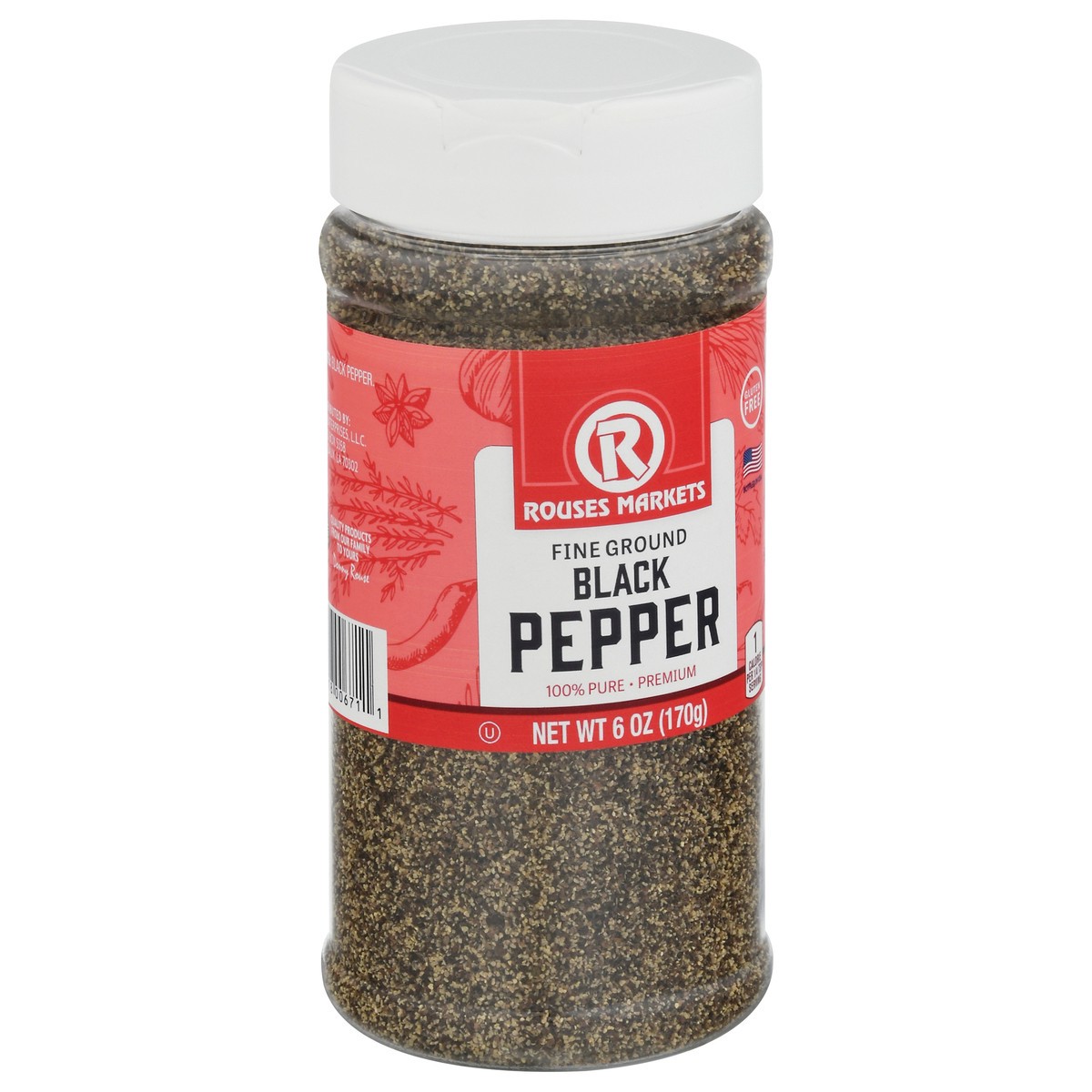 slide 13 of 14, Rouses Markets Fine Ground Black Pepper 6 oz, 6 oz