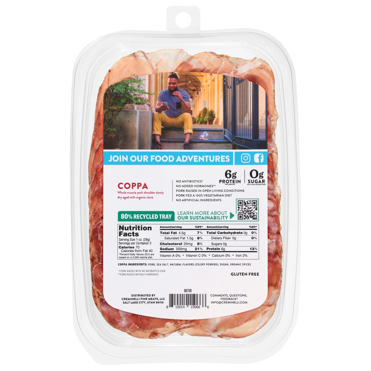 slide 3 of 13, Creminelli Sliced Coppa, 2 oz