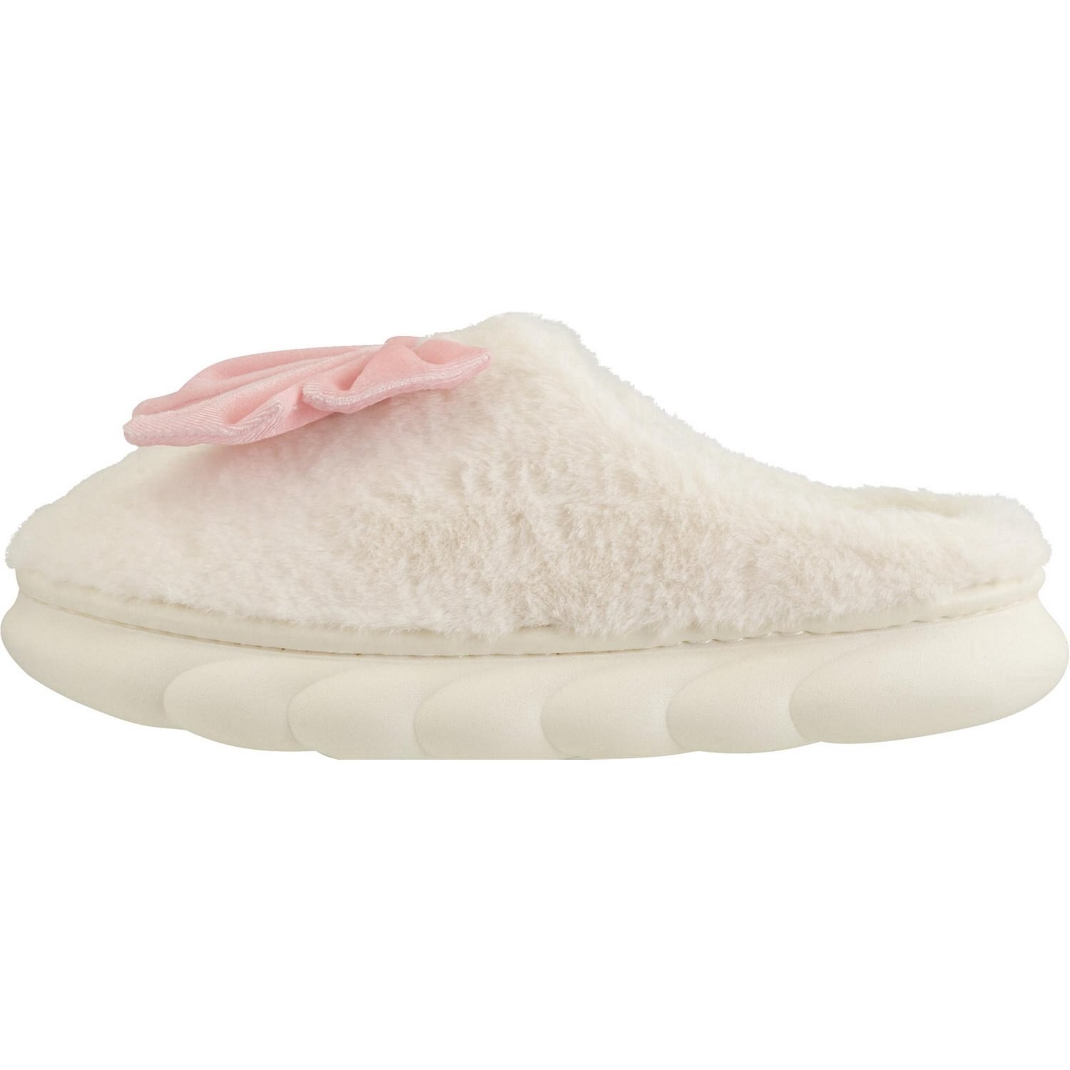slide 3 of 4, Wayland Square Pink Bow Slippers, Assorted Sizes, 1 ct