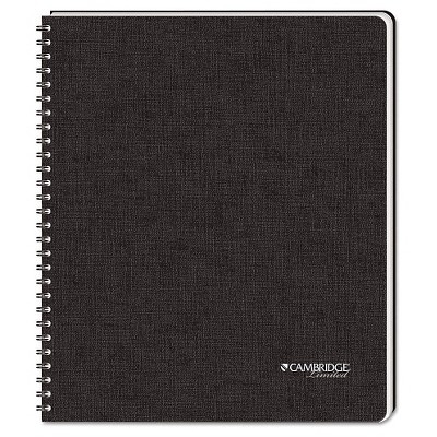 slide 1 of 1, Cambridge Limited Black Hardbound Subject Notebook, Legal Rule, 96 ct; 8.5 in x 11 in