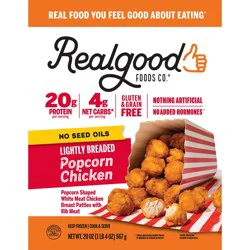Real Good Foods Co. Lightly Breaded Popcorn Chicken