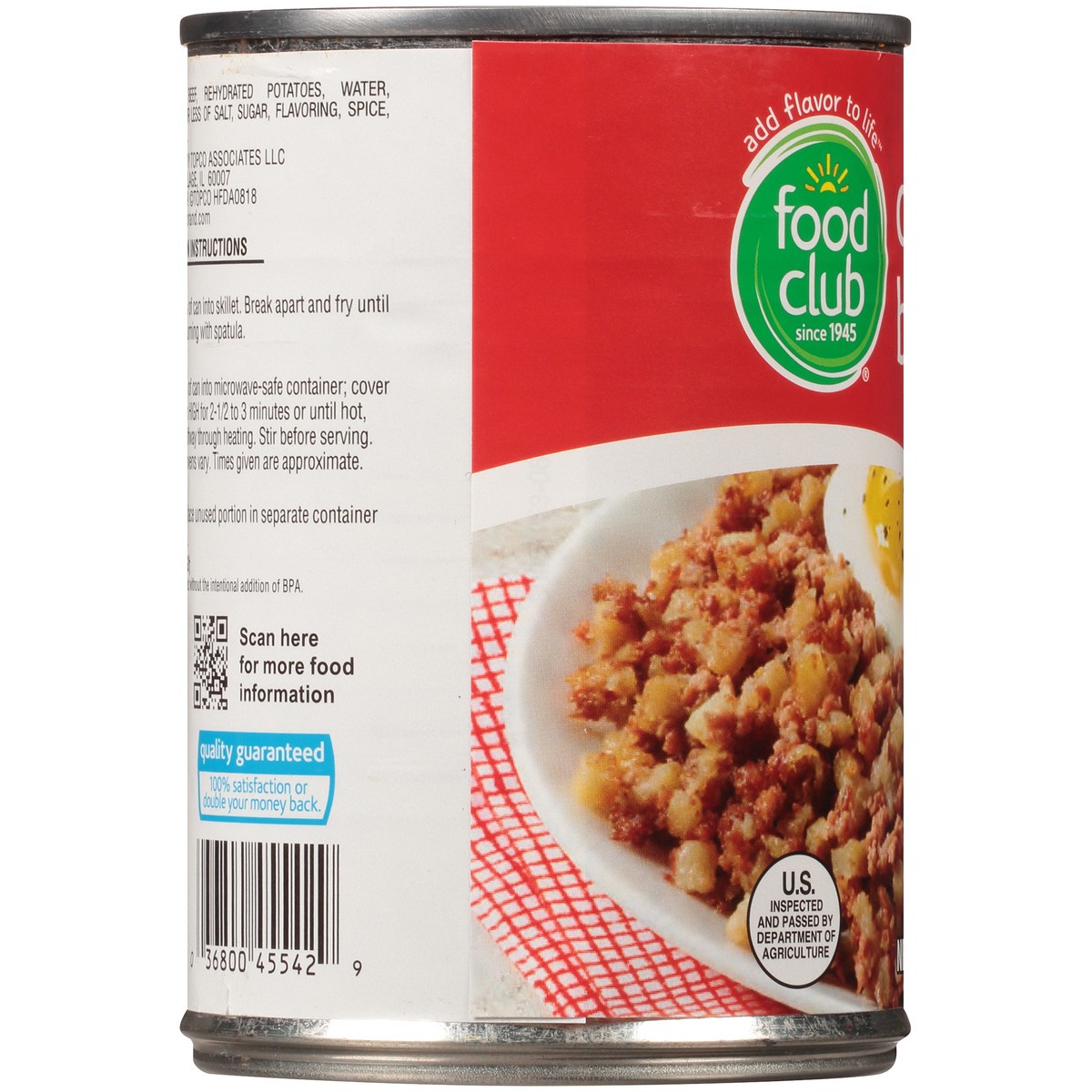 slide 11 of 13, Food Club Corned Beef Hash, 14 oz