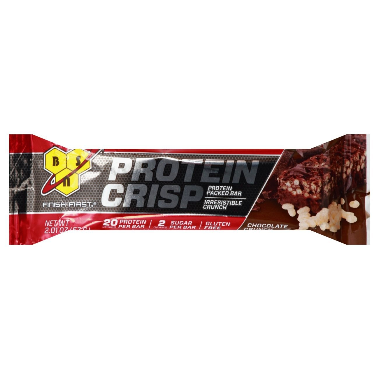slide 1 of 1, BSN Protein Crisp Chocolate Crunch Bar - 2.01 oz, 2.01 oz