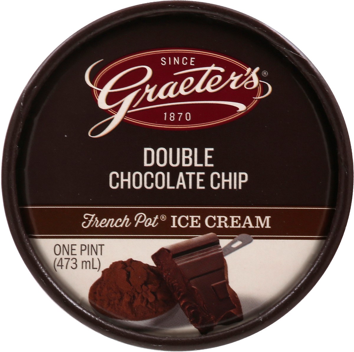 slide 9 of 9, Graeter's French Pot Double Chocolate Chip Ice Cream 1 pt, 1 pint