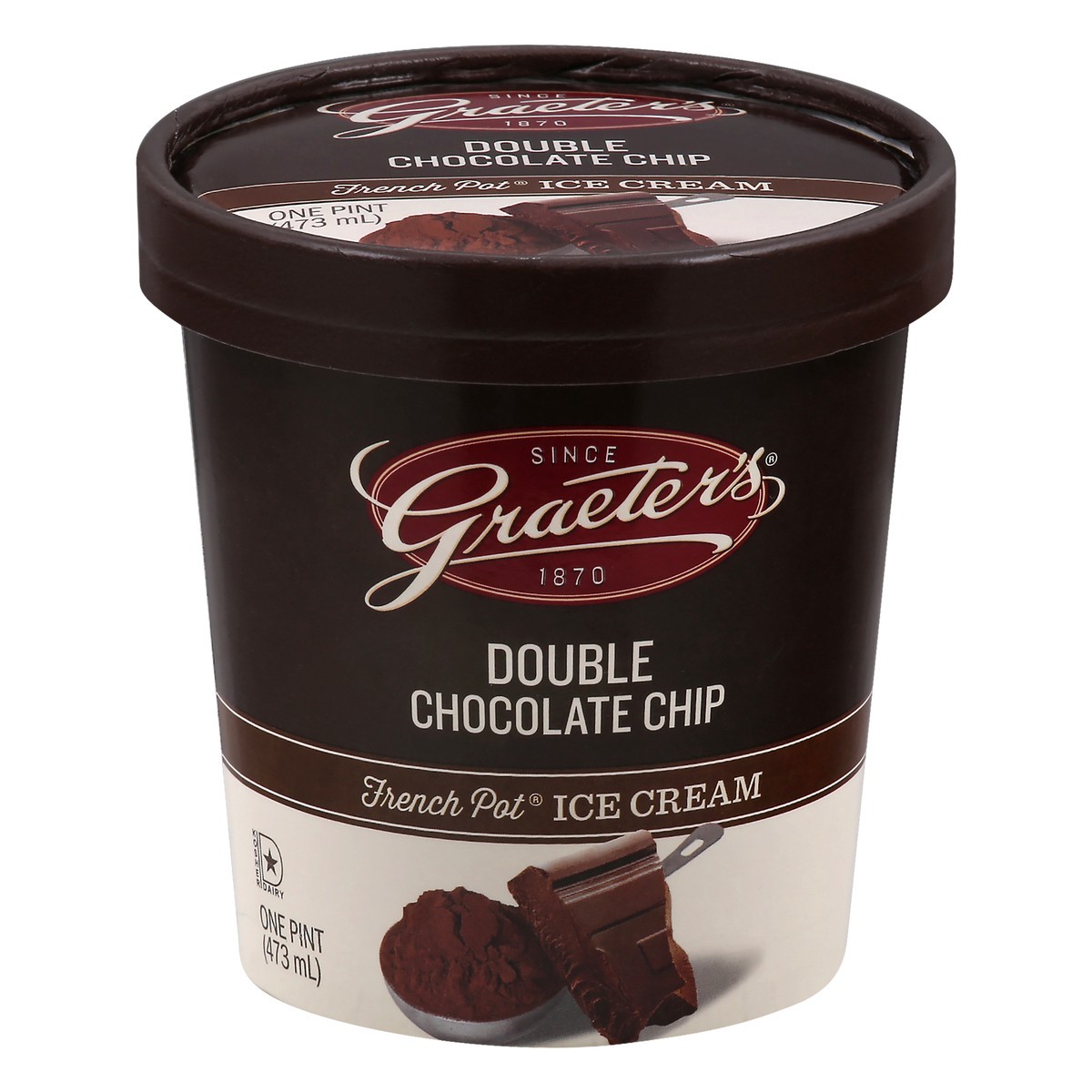 slide 1 of 9, Graeter's French Pot Double Chocolate Chip Ice Cream 1 pt, 1 pint