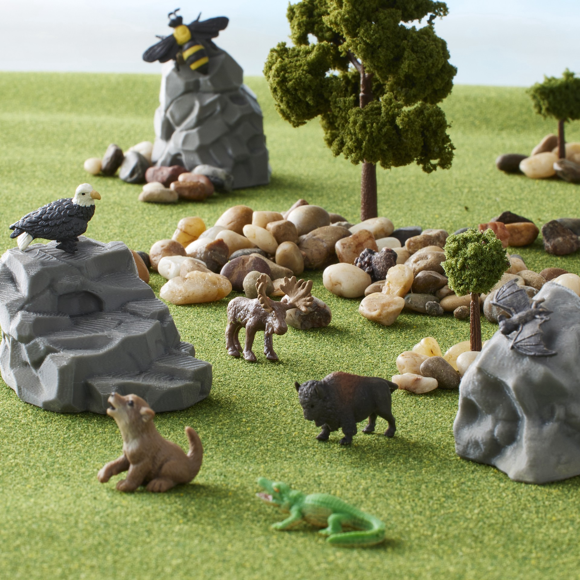 slide 4 of 4, Safari Ltd. Safari Ltd Good Luck Minis Wild America Fun Pack, 3.8 in x 3.71 in x 3.71 in