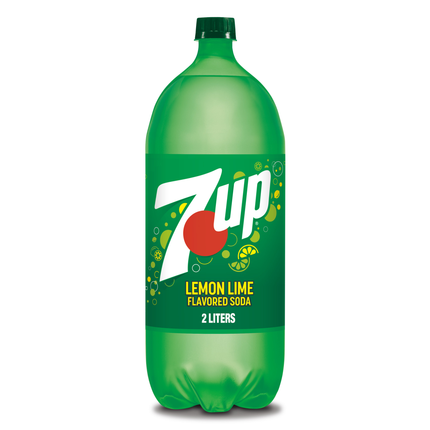 slide 1 of 4, 7UP Lemon Lime Soda, 2 L bottle, 2.1 qt
