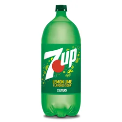 7UP Lemon Lime Soda, 2 L bottle