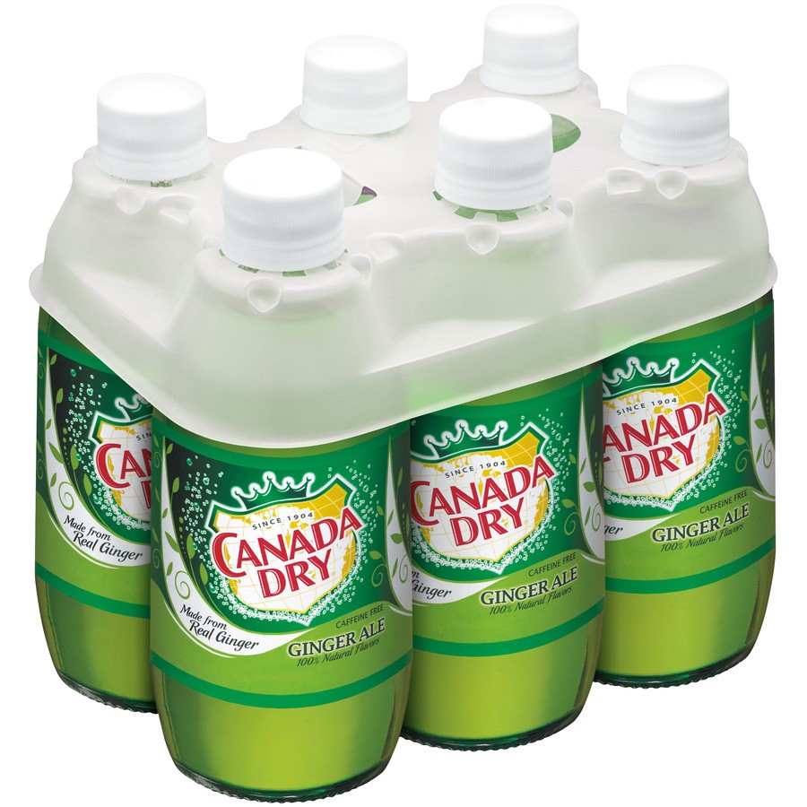 slide 3 of 3, Canada Dry Ginger Ale Soda, 10 fl oz plastic bottles, 6 pack, 6 ct; 10 oz