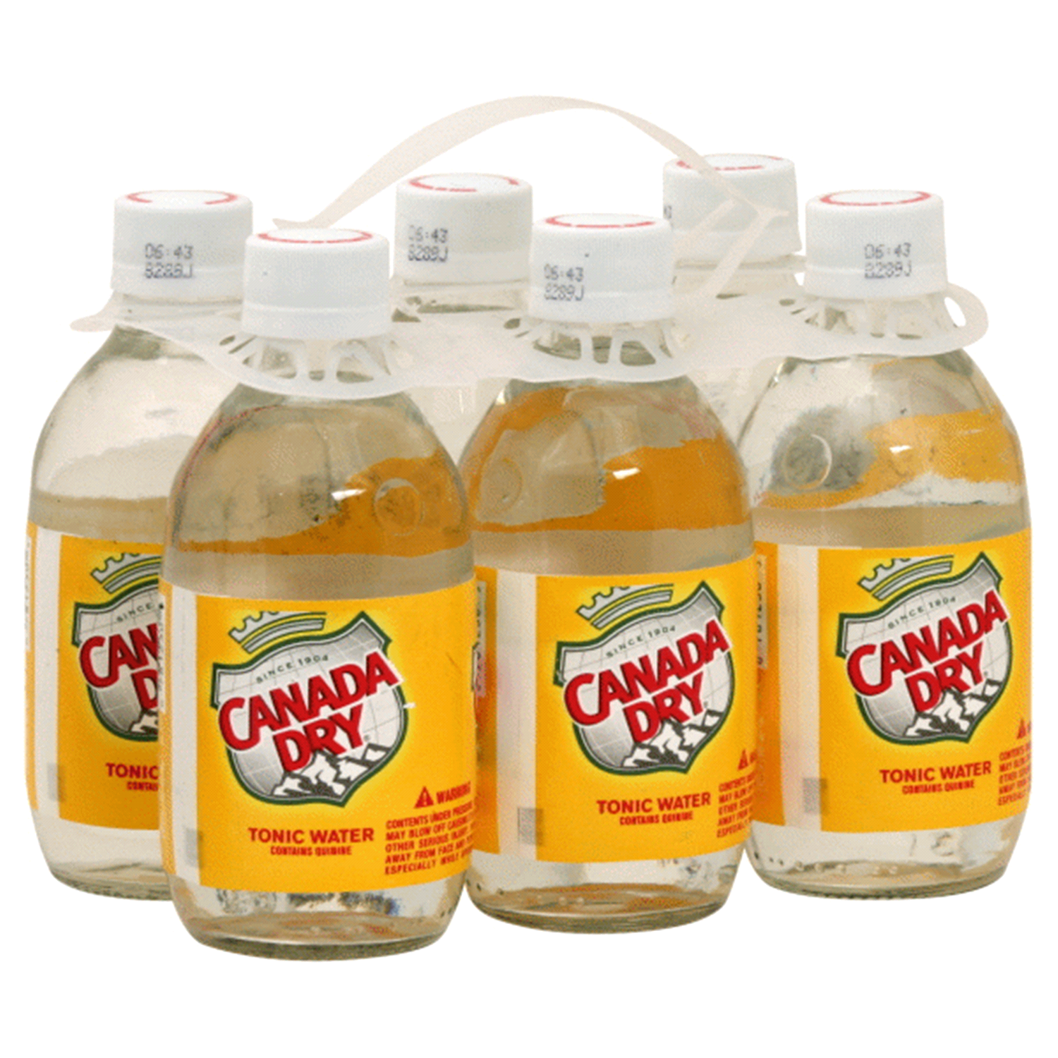 slide 1 of 1, Canada Dry Tonic Water, 10 fl oz plastic bottles, 6 pack, 6 ct; 10 oz