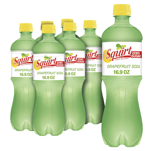 slide 16 of 25, Squirt Zero Sugar Grapefruit Soda bottles, 6 ct