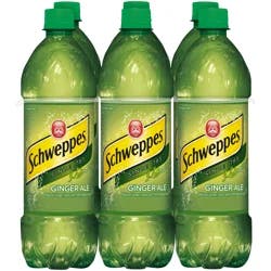 Schweppes Ginger Ale 6 - 16.9 fl oz Bottles