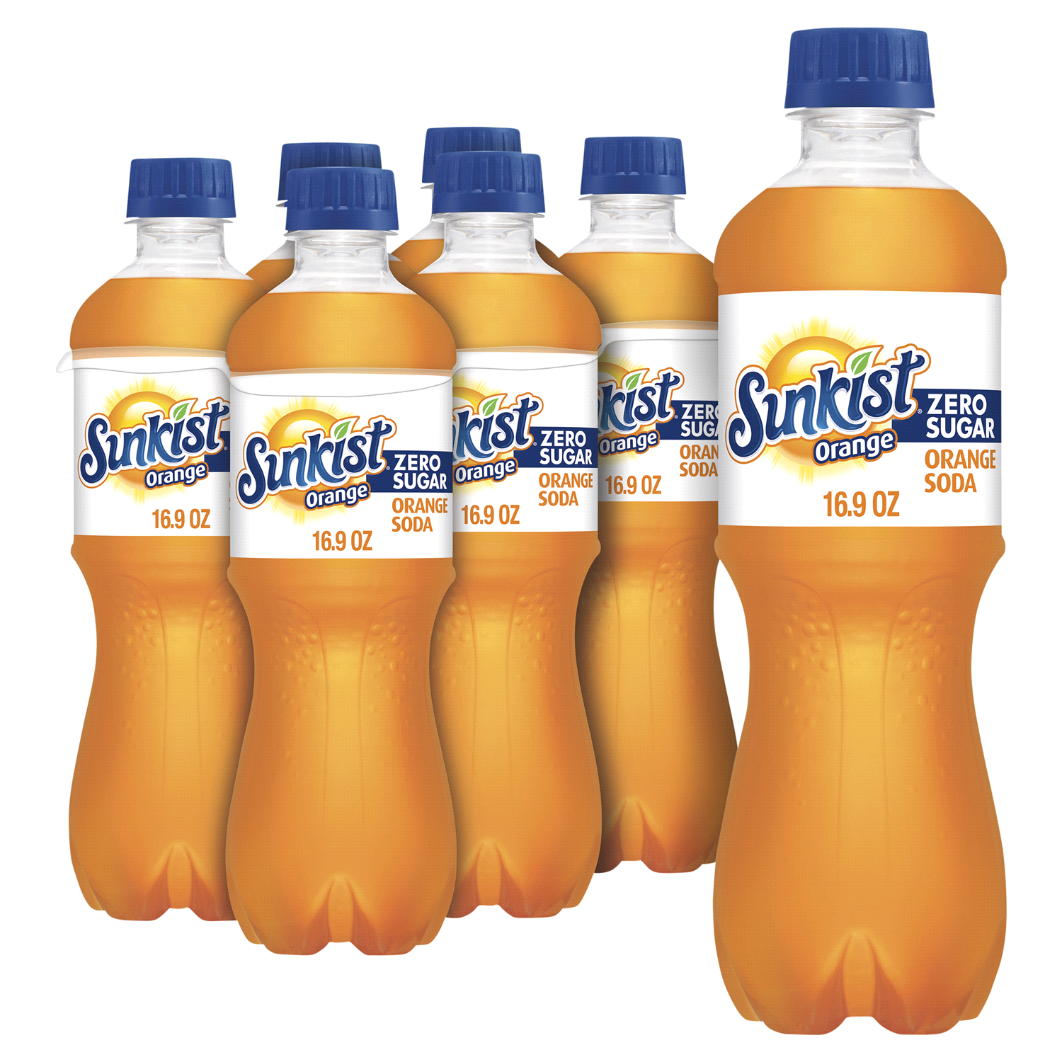 slide 1 of 5, Sunkist Zero Sugar Orange Soda- 6 ct; 16.9 oz - 6 ct; 16.9 oz, 6 ct; 16.9 oz