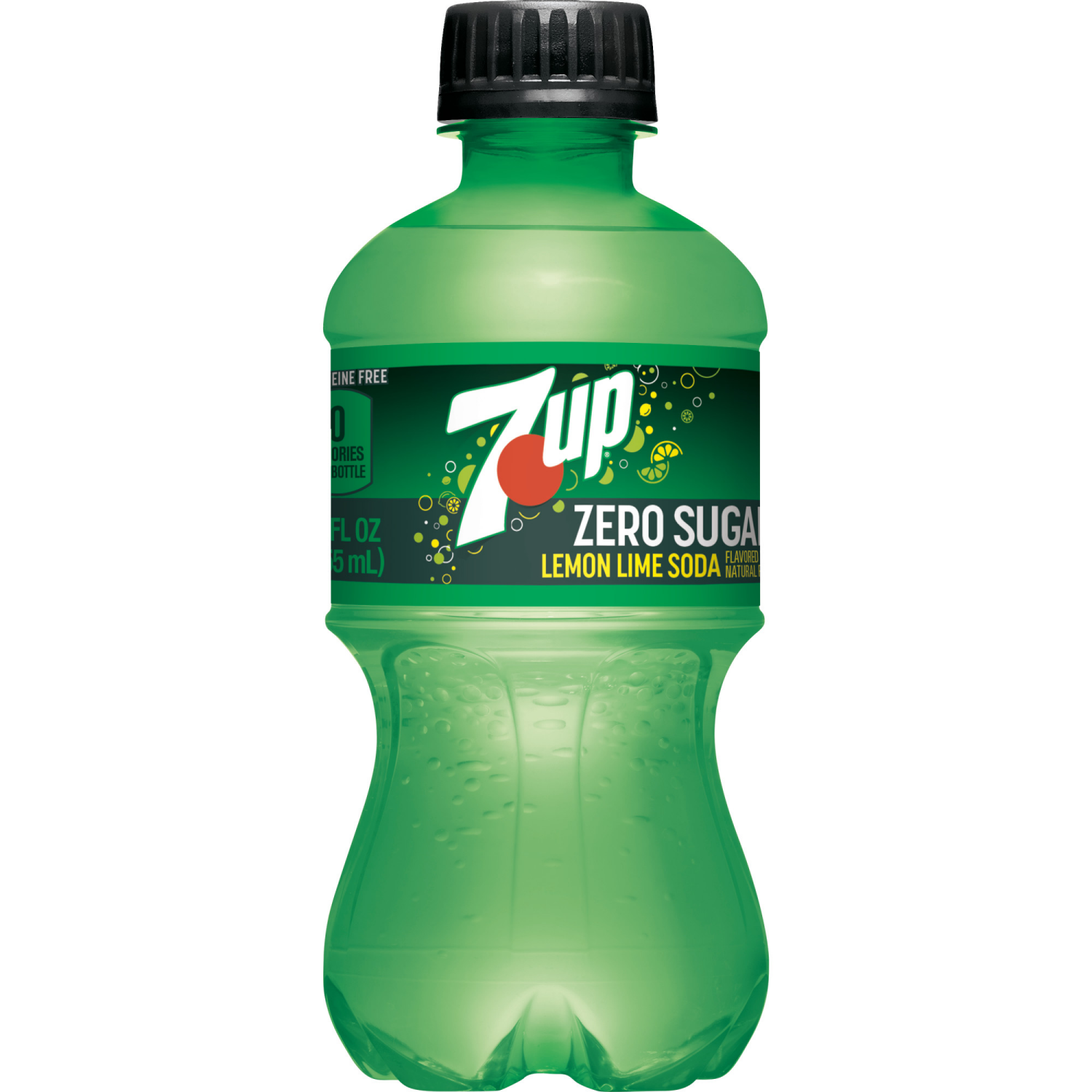 slide 3 of 5, 7UP Zero Sugar Lemon Lime Soda, 12 fl oz bottles, 8 pack, 8 ct; 12 oz