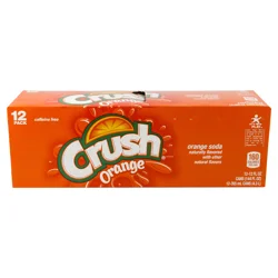 Crush Orange Soda, 12 fl oz cans, 12 pack