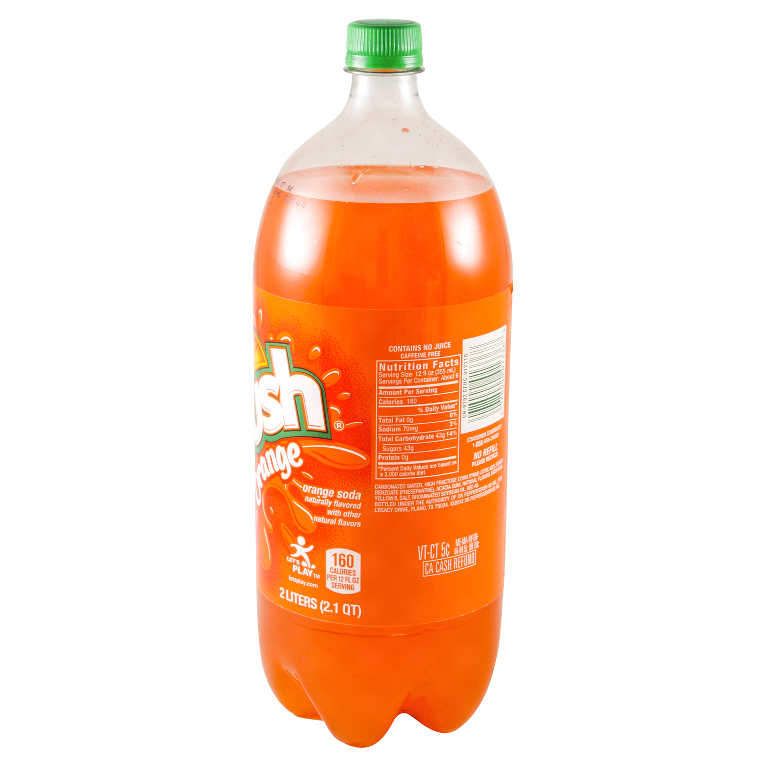 slide 3 of 3, Crush Orange Soda 2 lt, 2 liter