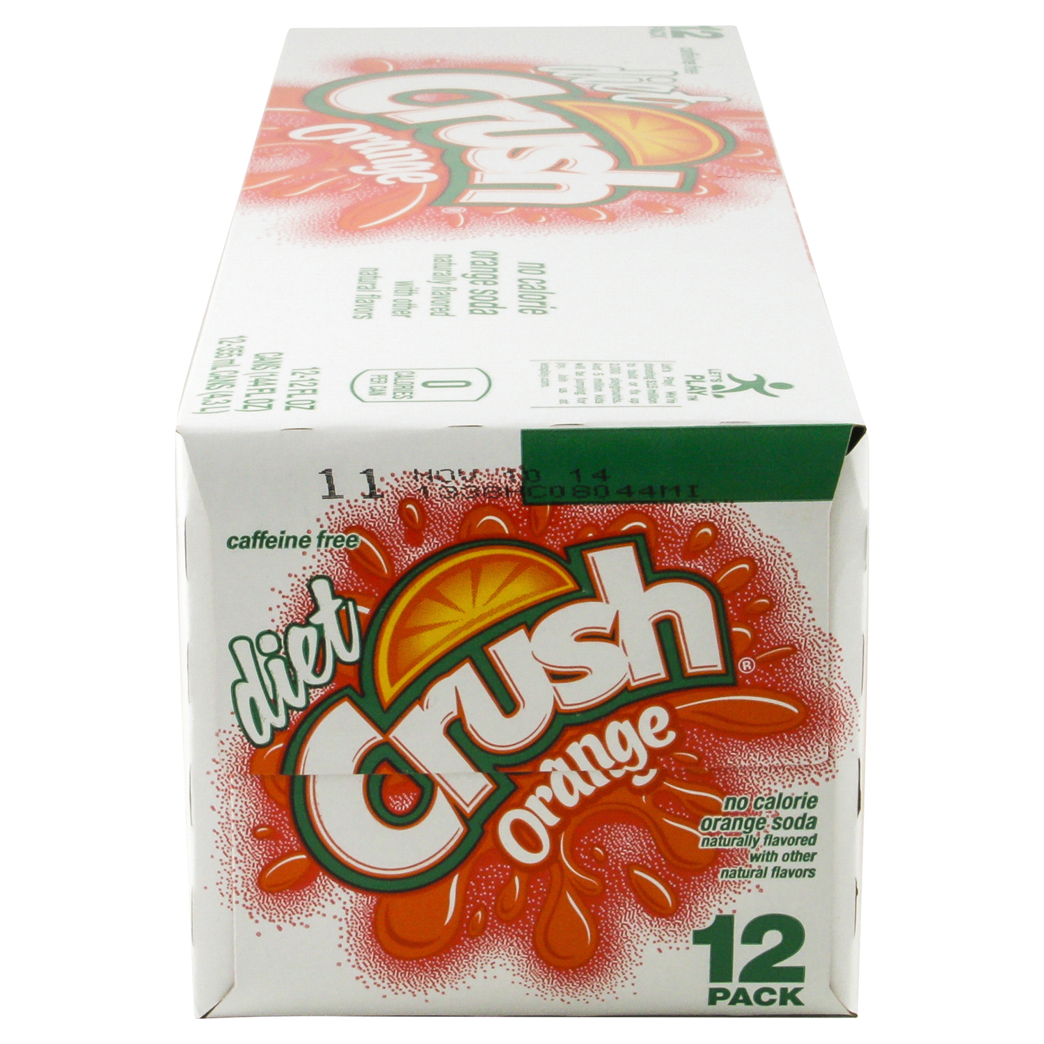 slide 2 of 4, Crush Zero Sugar Orange Soda, 12 fl oz cans, 12 pack, 12 ct; 12 oz