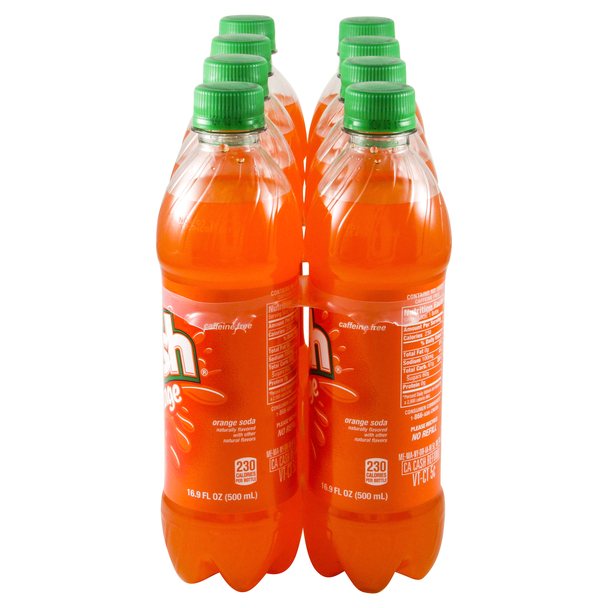 slide 3 of 4, Crush Orange Soda, .5 L bottles, 8 pack, 16.9 fl oz