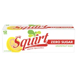 Squirt 12 Pack Zero Sugar Grapefruit Soda 12 - 12 fl oz Cans