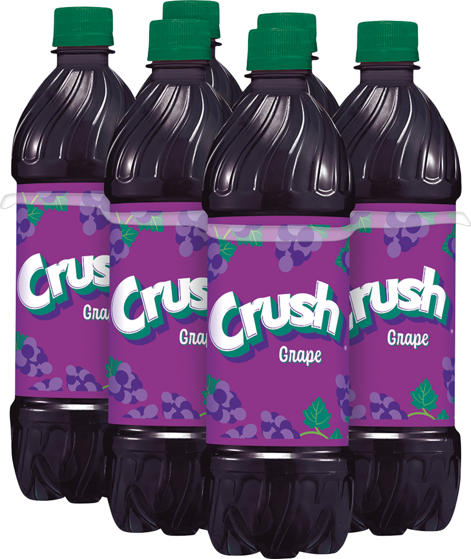slide 2 of 2, Crush Grape Soda, .5 L bottles, 6 pack, 6 ct