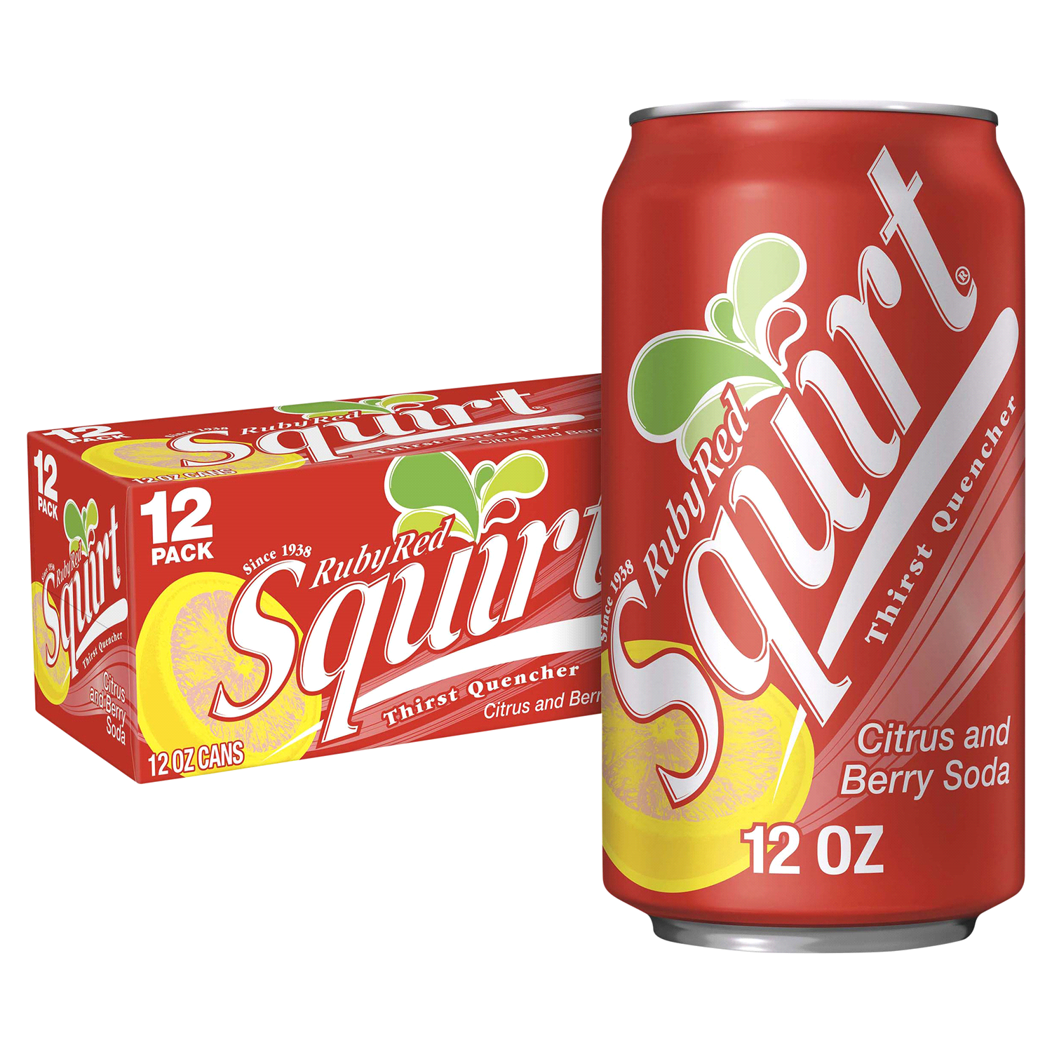 slide 5 of 5, Squirt Ruby Red Soda - 12 ct; 12 fl oz, 12 ct; 12 fl oz
