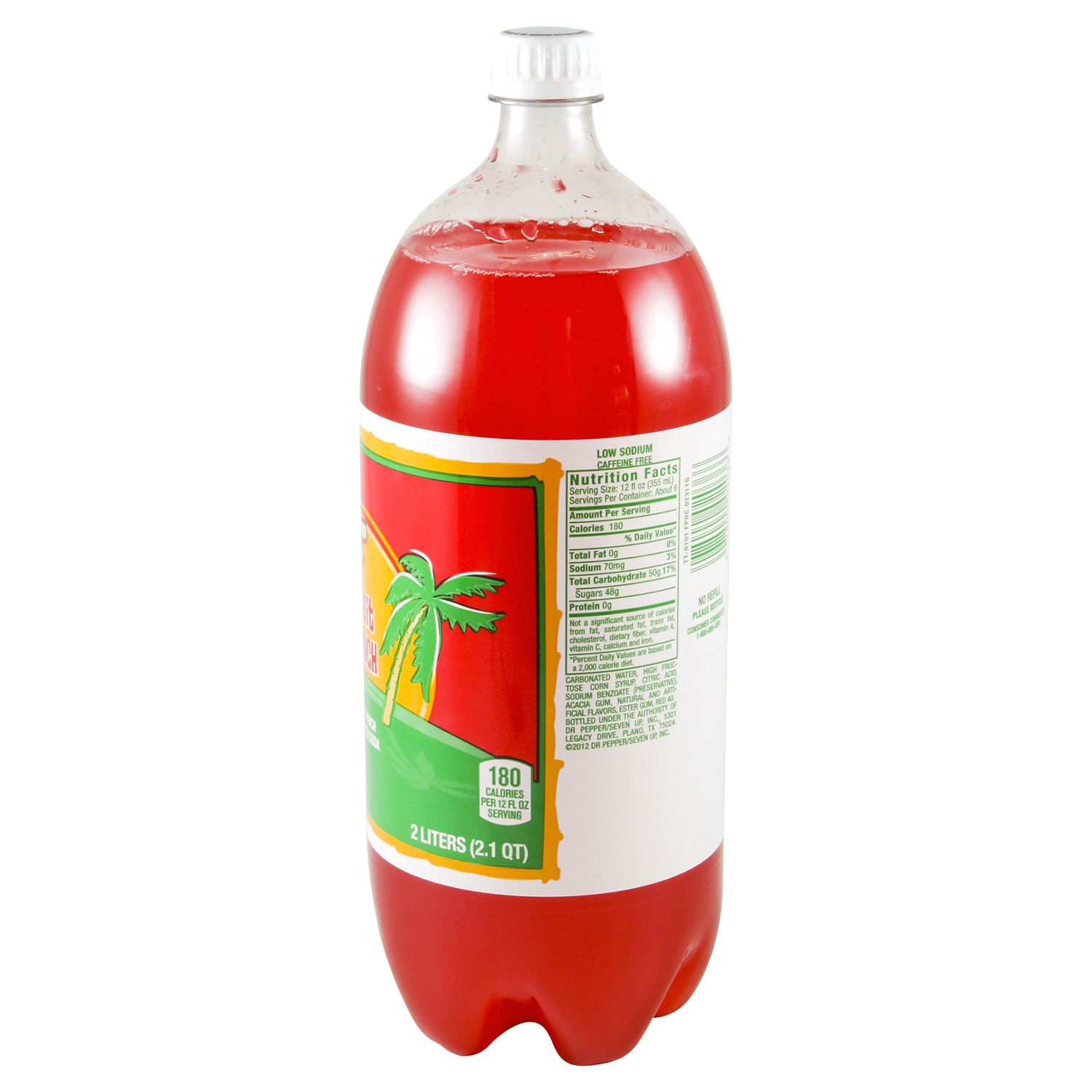 slide 3 of 3, Tahitian Treat Fruit Punch Soda 2 lt, 2 liter
