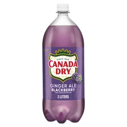 Canada Dry Blackberry Ginger Ale Soda, 2 L bottle