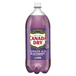 Canada Dry Blackberry Ginger Ale Soda, 2 L bottle