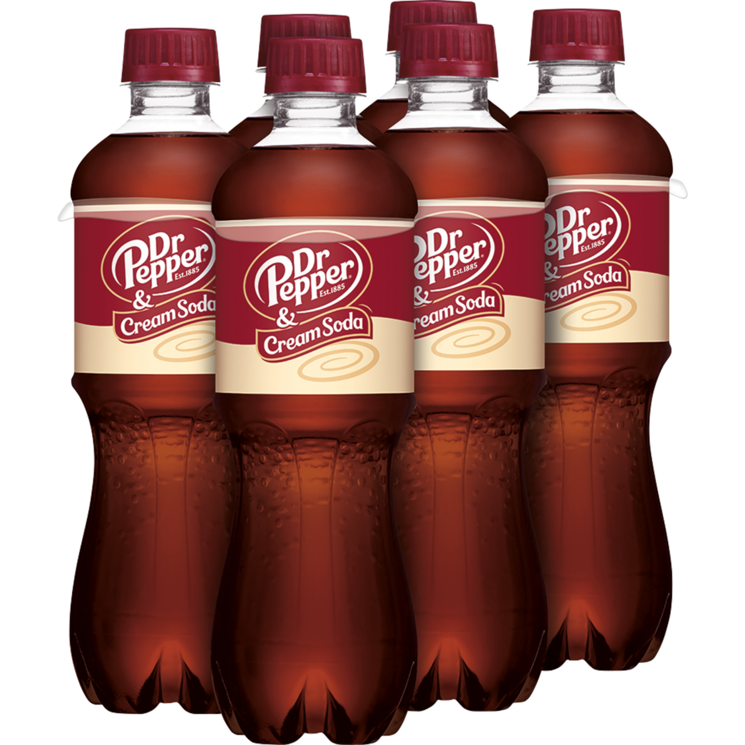 slide 2 of 5, Dr Pepper & Cream Soda, .5 L bottles, 6 pack, 6 ct; 0.5 l