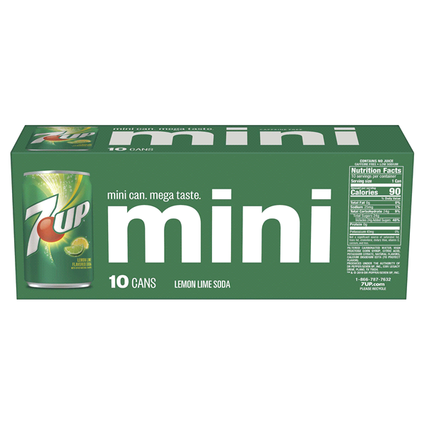 slide 12 of 29, 7UP Mini, 10 ct; 7.5 fl oz