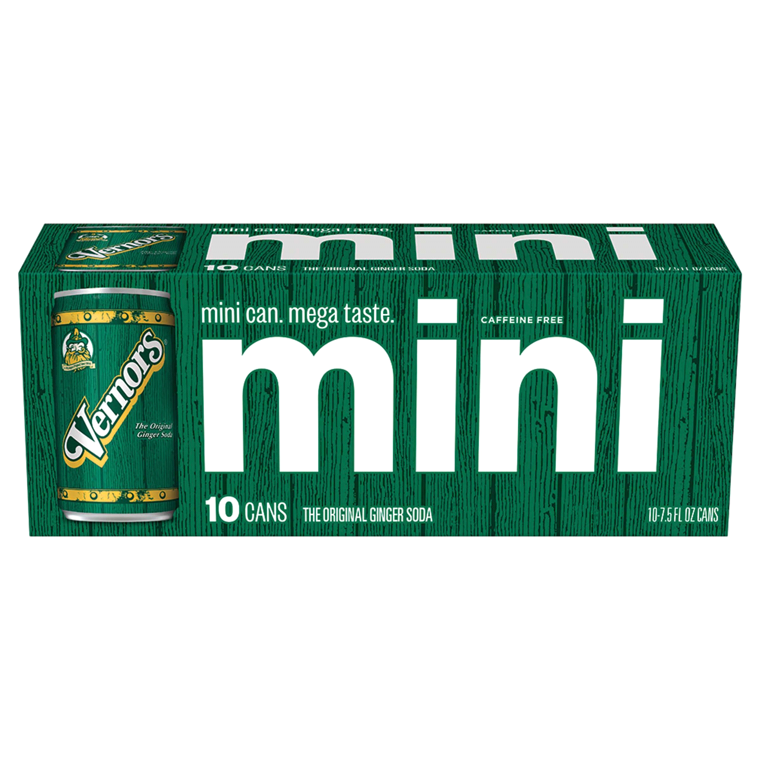 slide 1 of 5, Vernors Mini Caffeine Free Ginger Soda 10-7.5 oz Cans, 10 ct; 7.5 fl oz