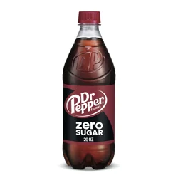 Dr Pepper Zero Sugar Soda, 20 fl oz bottle