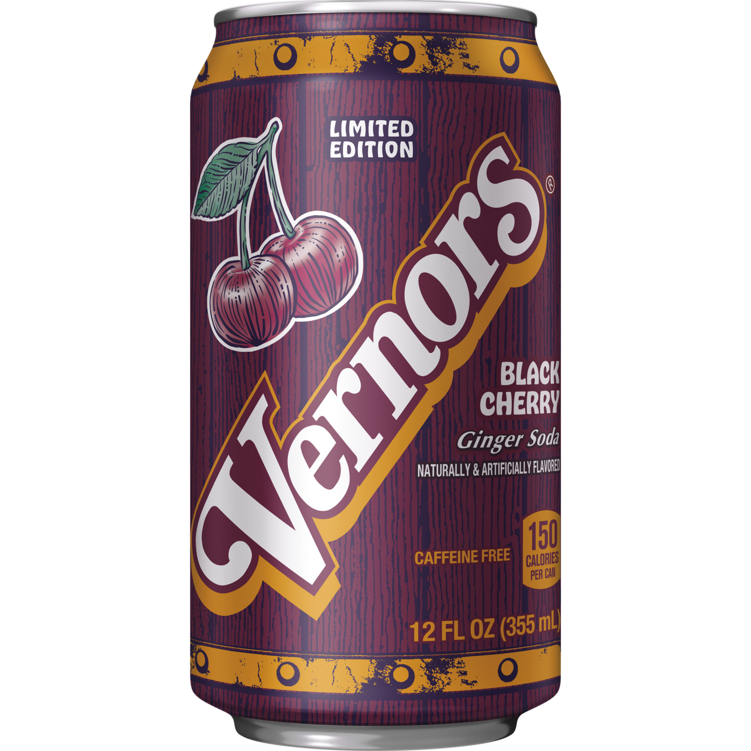 slide 6 of 7, Vernors Black Cherry Ginger Ale Soda - 12 ct; 12 fl oz, 12 ct; 12 fl oz