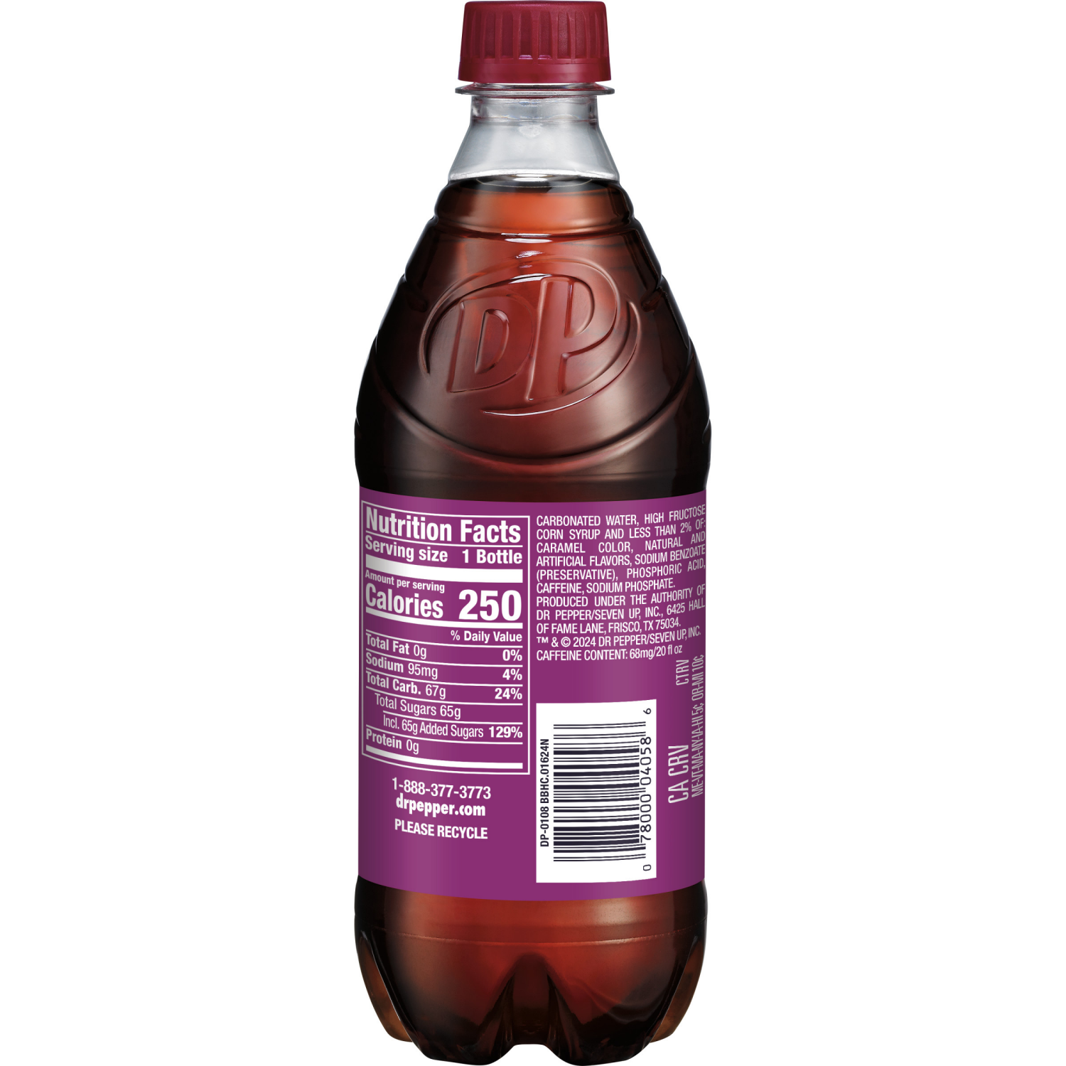slide 3 of 4, Dr Pepper Soda, Blackberry, 20 fl oz