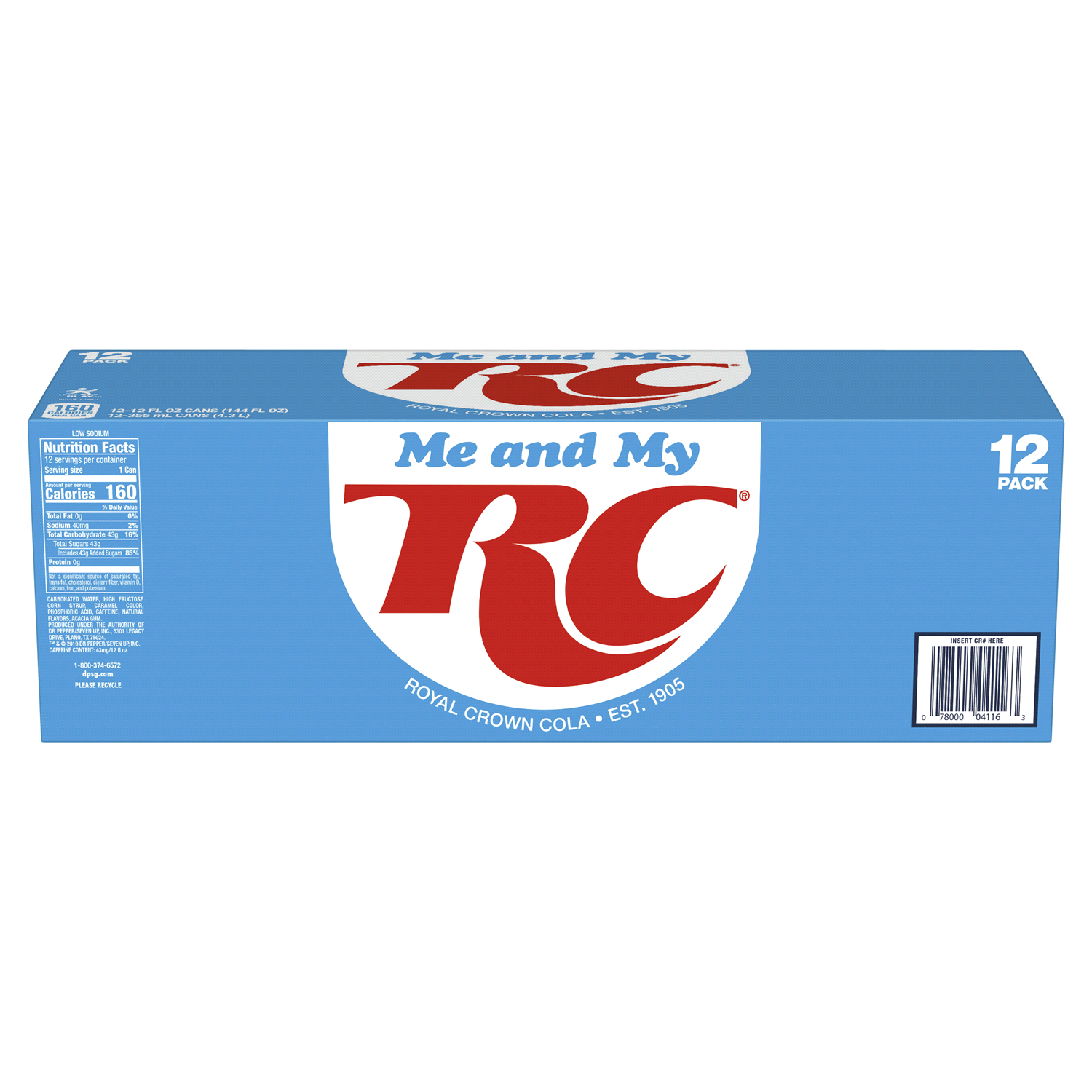 slide 4 of 5, Royal Crown RC Cola Soda, 12 fl oz cans, 12 pack, 12 ct; 12 fl oz