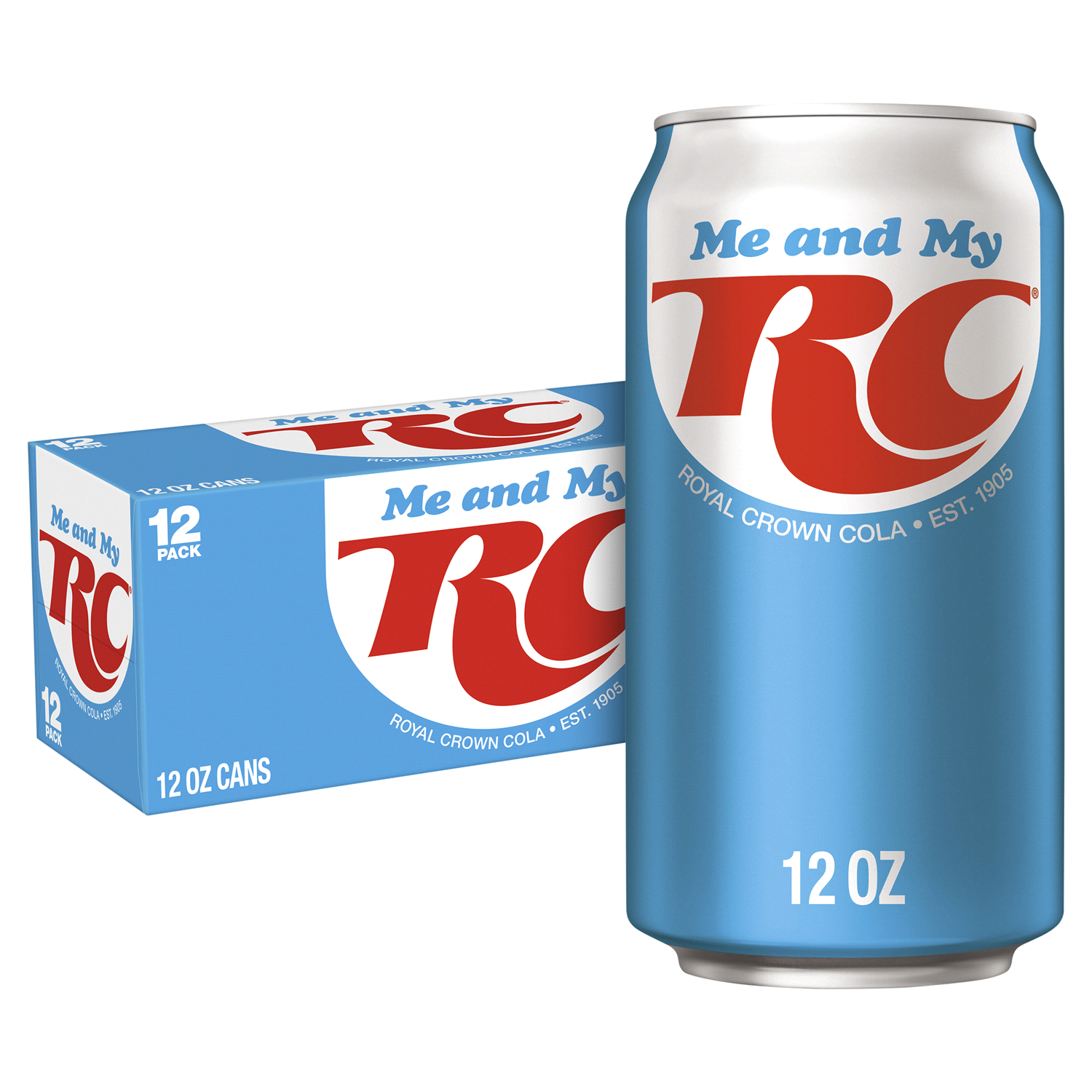 slide 1 of 5, Royal Crown RC Cola Soda, 12 fl oz cans, 12 pack, 12 ct; 12 fl oz